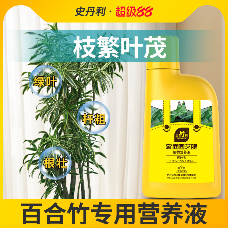 史丹利百合竹营养液花肥百合竹专用肥料治叶子发黄绿植家用水溶肥图片