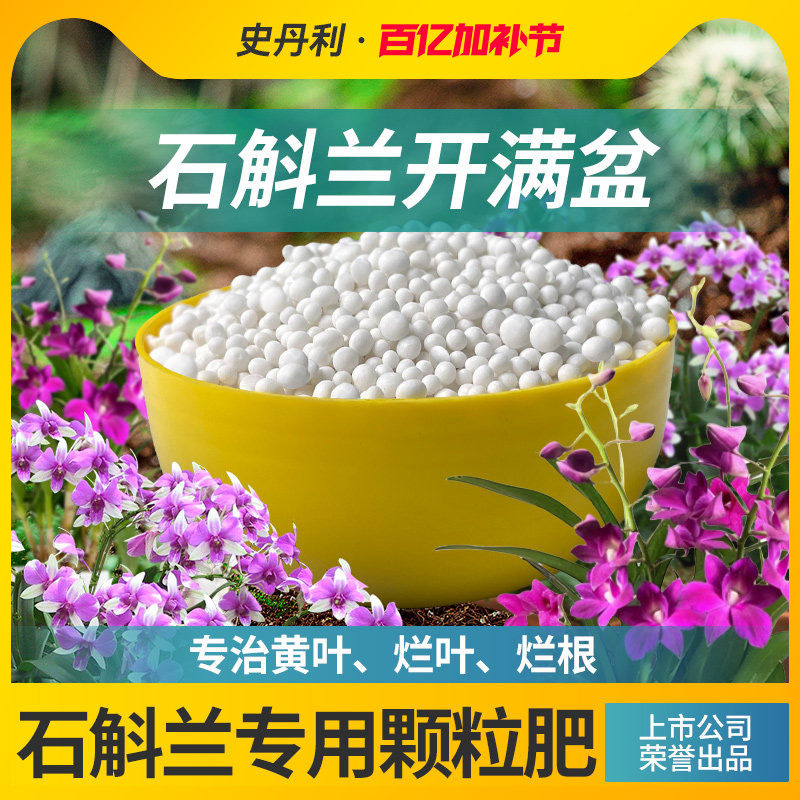 史丹利石斛兰专用肥兰花营养液防治黄落叶烂根促开花发芽生根壮苗