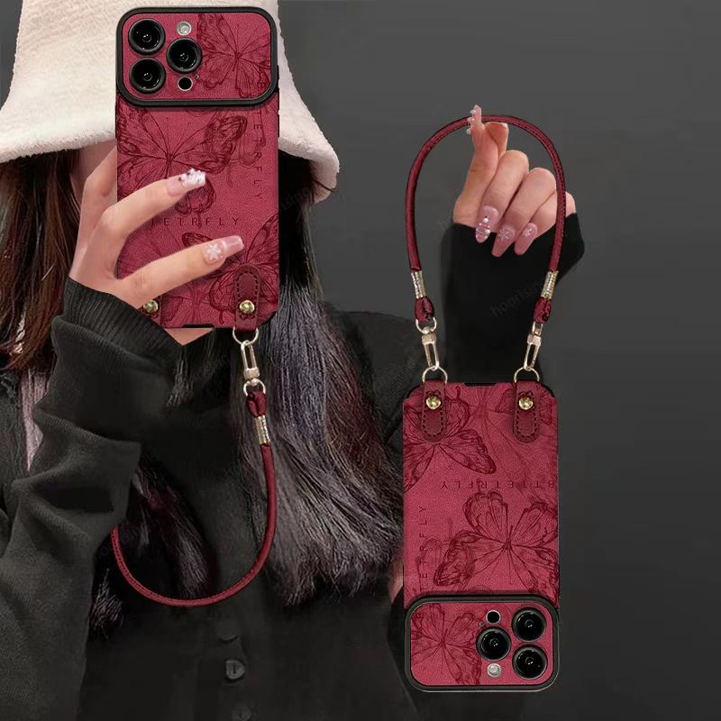 线条蝴蝶适用vivox200手机壳x100新款x90创意vivox70女款vivos30/19新年s16/pro防摔y300大视窗s15翻毛皮壳