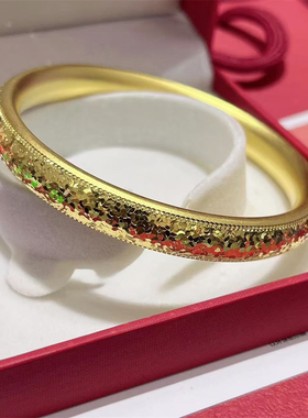 古法传承金包银爆闪泥鳅背手镯