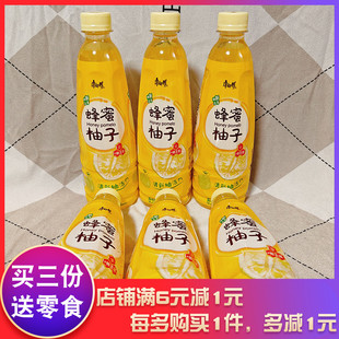 康师傅蜂蜜柚子500ml瓶装柚子味饮料夏日清凉茶饮料解暑解渴饮料