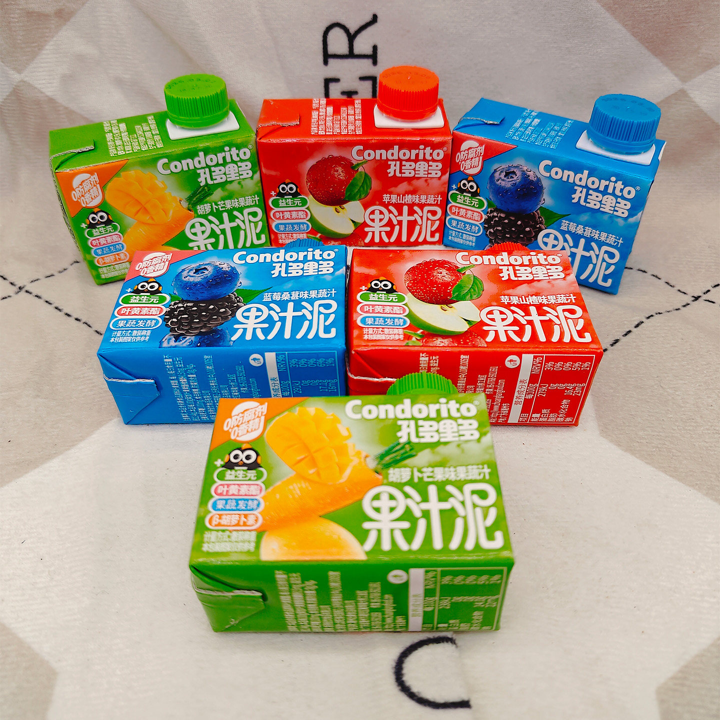 孔多里多果蔬汁果汁泥多口味小吃