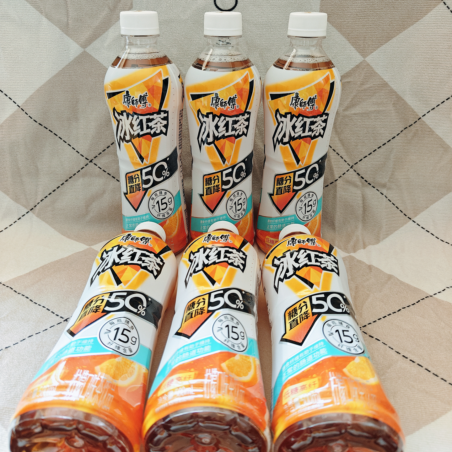 康師傅低糖高纖冰紅茶500ml解渴