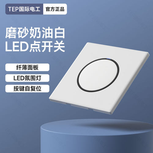 国际电工家用暗装86型白色一开单控双开单控电灯开关插座面板电源