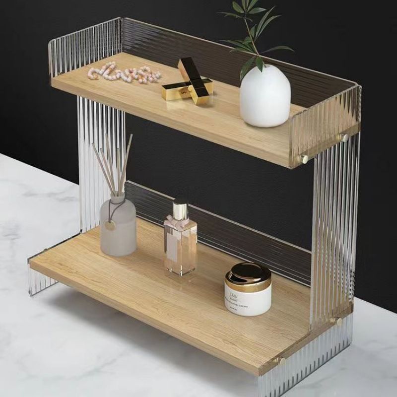 亚克力桌面置物架梳妆台化妆品收纳架子家用水杯茶杯咖啡杯展示柜