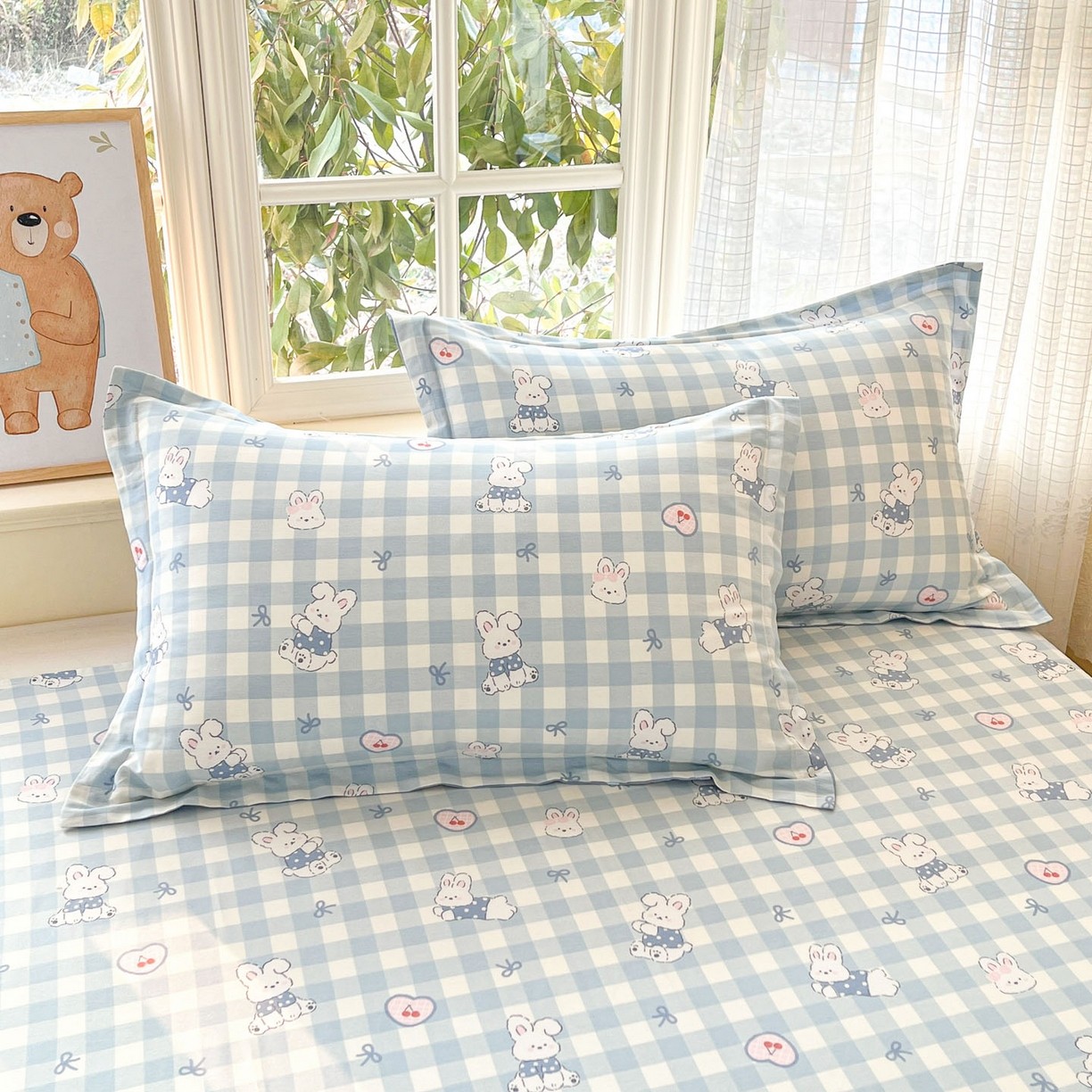 ins纯棉枕套一对装小清新单人成人学生全棉碎花枕头套枕芯套2只装,床上用品,枕套,淘宝优惠券,粉丝福利购,淘宝优惠卷