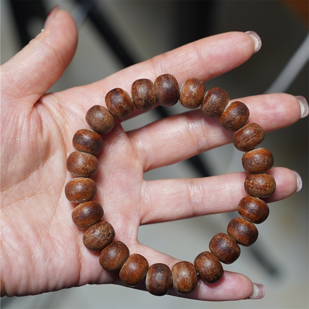 大颗皮珠牛皮手串男女款情侣礼物