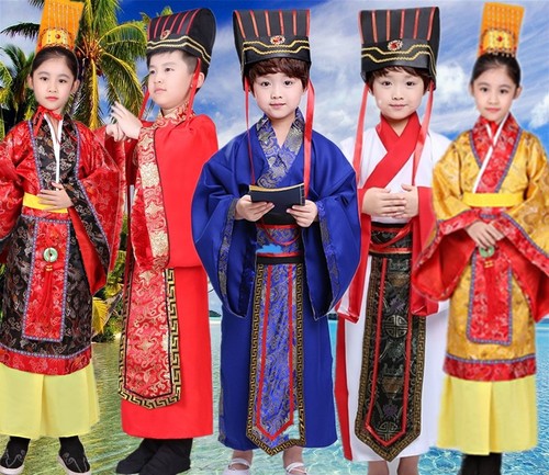 演出蔺相如士兵课本剧古装汉服