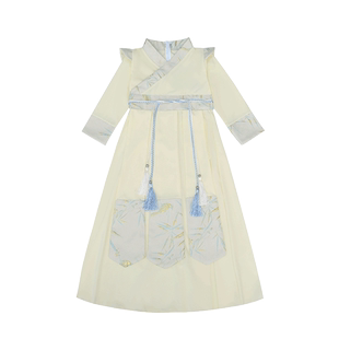 男童汉服夏款唐装春秋季男孩国学演出服中国风儿童古装白色少爷服