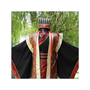 古装男诸葛亮大臣军师宰相汉服唐装春秋战国三国官服汉朝演出服装