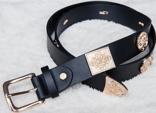 唐制革带劲草汉服配饰非古装圆领袍腰带配饰真皮唐制