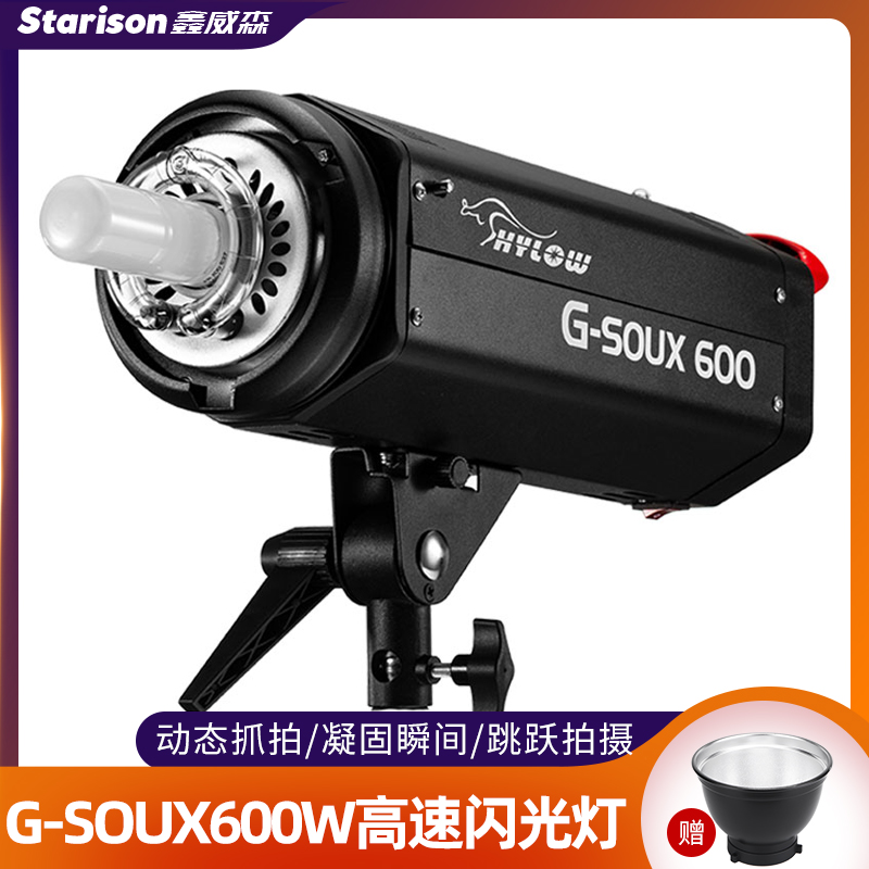 海力欧G-SOUX 600W高速影室闪光灯商业广告摄影灯家具广告拍摄