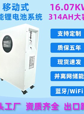 300A314AH锂电池48V51.2V家庭15度16度太阳能发电储能系统出口BMC