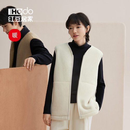 红豆情侣保暖背心马甲冬季加绒