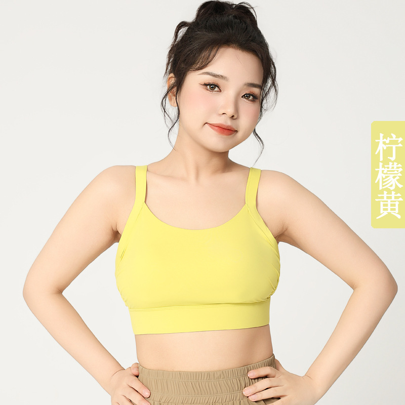 聚拢运动内衣大胸显小上托防下垂防震收副乳瑜伽美背运动文胸薄款