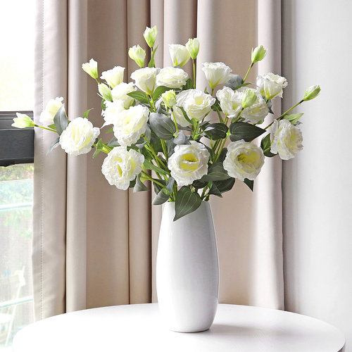 客厅餐桌仿真桔梗花摆件绢花假花