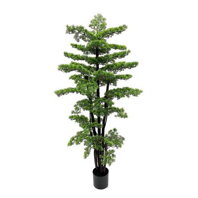 木杆仿内门真迎客松室型绿植盆栽居家客DVX厅口开业装饰假绿植大