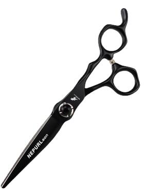 6.寸黑色FSG-0谷款神行者美发剪刀理发剪平剪4水NEPURLSO0刘海剪