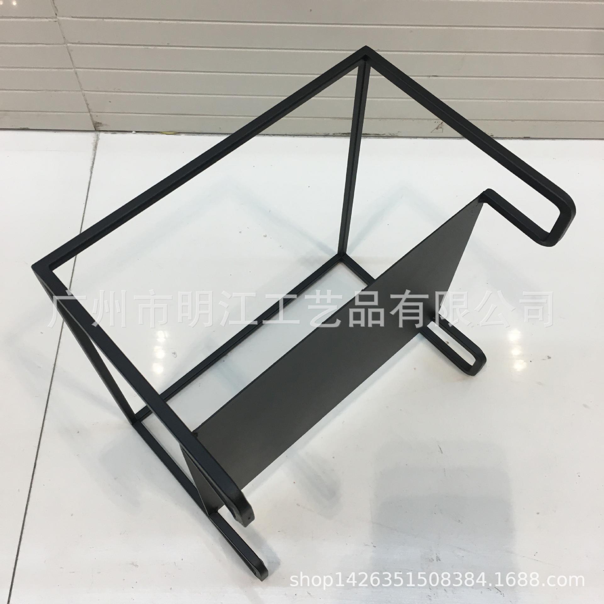 新中式铁艺托盘架桌面仿真花艺假花盆栽摆架室内样板房盆栽架托
