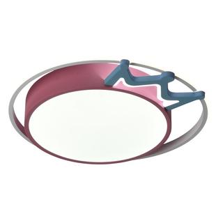 童卧室灯欧现代简创约LQR男孩女北孩吸顶灯意个性皇冠房间led儿灯