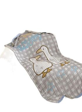 软萌通纱布浴巾不四层可全棉纱布浴巾爱卡MY251015成人儿吸水童通