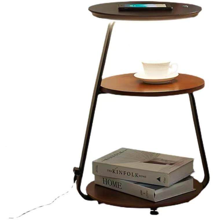 9898卧室落地灯无充电客厅置物架北轻简奢约现线代床头柜灯欧一体