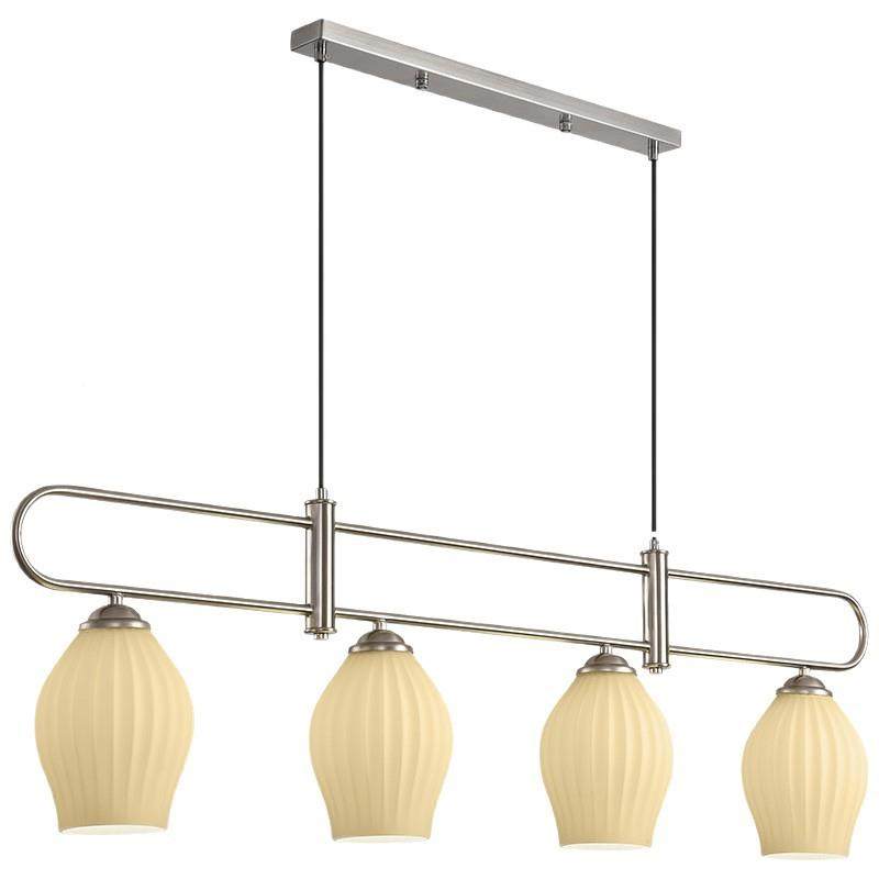 法式奶油风餐厅吊灯极意简一字创吧台灯璃现代简约LED咖啡玻馆灯,家装灯饰光源,智能吊灯,淘宝优惠券,粉丝福利购,淘宝优惠卷