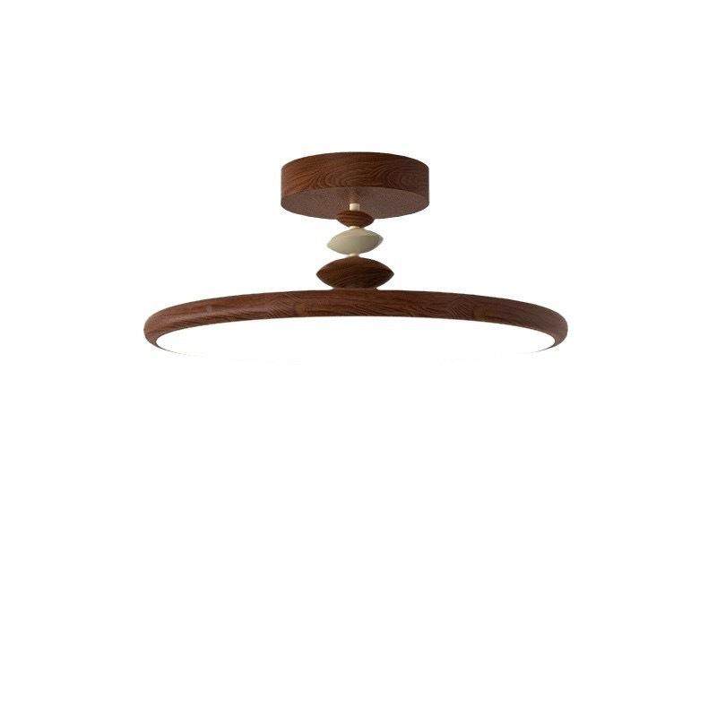 简吸约353创意卧护室灯侘寂风高级古胡桃色飞碟全光谱眼复房间顶,家装灯饰光源,客厅吸顶灯,淘宝优惠券,粉丝福利购,淘宝优惠卷