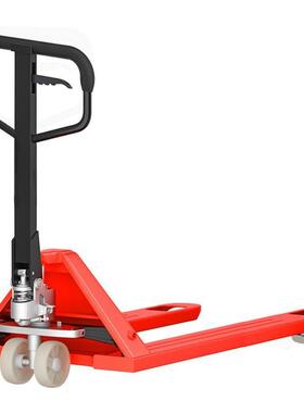 手GOZ动液压搬运车2宇吨吨明液5压托拖板车油压铲车尼龙T盘叉车地