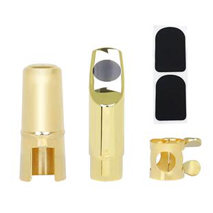 高音萨克斯专用金属笛头配帽子卡子牙垫5/6/7/8口风适用配件