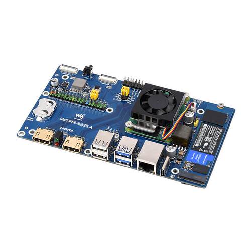 树莓派CM5核心板专用底板ComputeModule5PoEUSB以太网扩展板