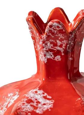 新中禅意式装红色陶瓷花瓶家居客厅结搬迁喜庆茶婚室软装饰品IET