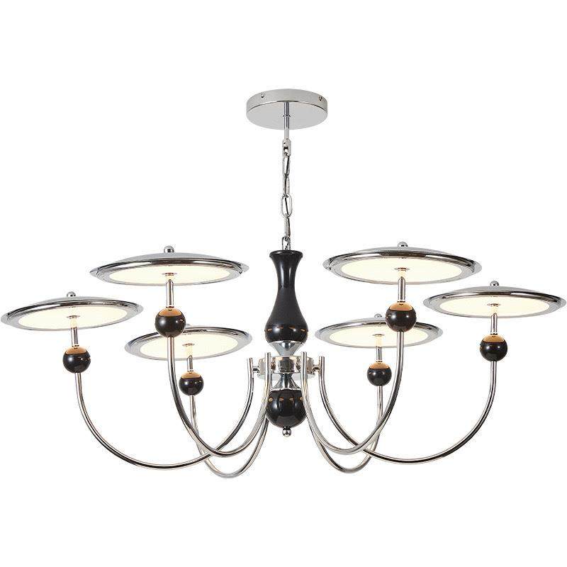 2025款式奶油客厅灯具中古飞碟意式新护风眼大厅主灯617复古法风,家装灯饰光源,智能吊灯,淘宝优惠券,粉丝福利购,淘宝优惠卷