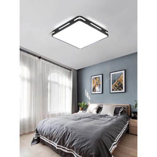 led吸餐875顶灯圆方形厅客卧室灯现代简约家用房间厅阳形台灯具