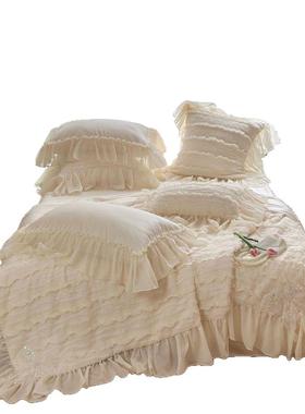 法仙女白色天丝夏凉被四件套式公床主风凉感丝空WY250505调薄被子