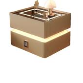 智能床头简柜2025柜新款 带灯轻奢卧68333室感床边收纳约现代小柜