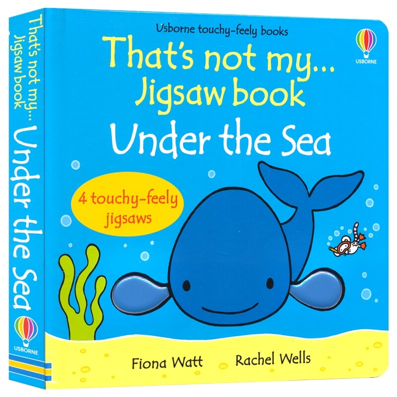 Usborne That's Not My Jigsaw Book Under The Sea 那不是我的拼图书 海底世界 纸板启蒙 互动拼图书 触摸设计 英文原版进口图书