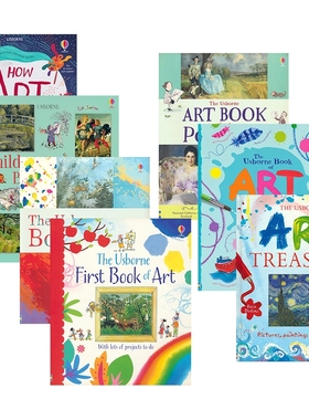 Usborne First Book of Art  Famous Paintings Portraits Treasury 尤斯伯恩 艺术创意指南 艺术探索 名画欣赏 绘画技巧 英文原版
