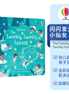 Usborne The Twinkly, twinkly fairies 闪闪发光小仙女 发光书 英文启蒙 纸板书 玩具书 亲子读物 3岁+ 英文原版进口图书