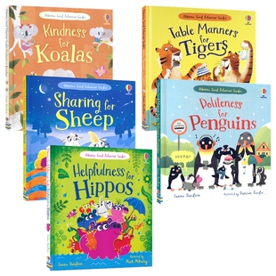 Usborne Good Behaviour Guides Table Manners for Tigers 尤斯伯恩 老虎的餐桌礼仪 扫码音频 幼儿品行教育 故事绘本 英文原版