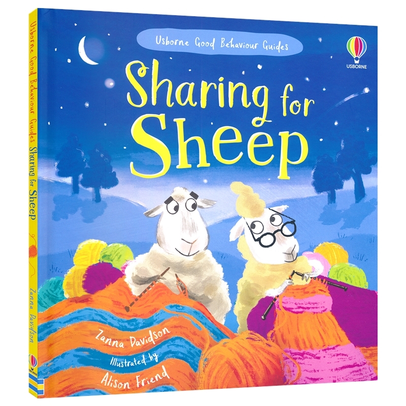 Usborne Good Behaviour Guides Sharing for Sheep 乐于分享的绵羊 尤斯伯恩 良好行为指南 扫码音频 情商管理绘本 英文原版图书