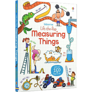 Usborne Lift the Flap Measuring Things 事物测量 长度 重量 温度 百科知识 英语翻翻书 儿童课外读物 物理科普书 英文原版进口