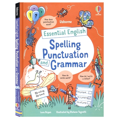 Usborne Essential English Spelling Punctuation 尤斯伯恩 英语必备 拼写 标点和语法 5-7岁趣味提升写作基础 英文原版进口图书