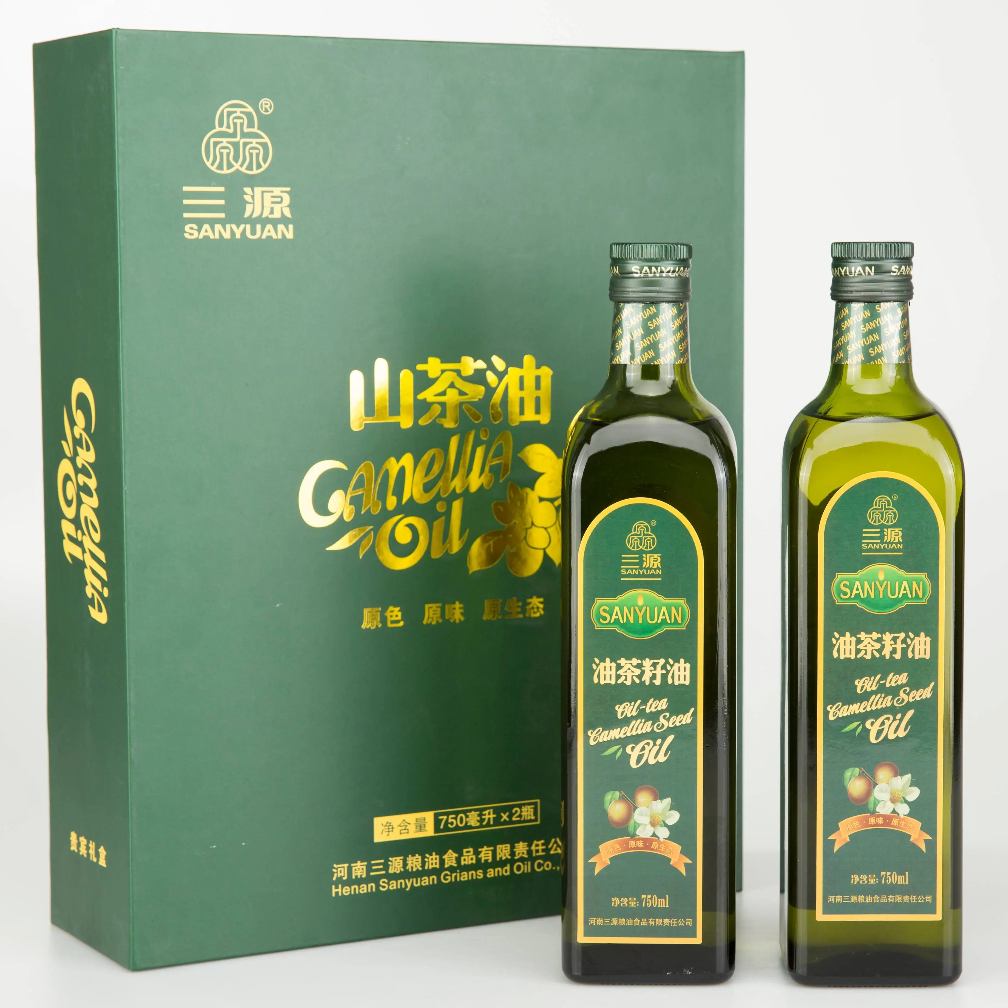 三源山茶油750ml*2禮盒裝送禮送長輩送領導健康好油