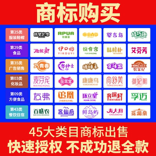 商标转让购买品牌R商标转让买卖1-45类注册商标底价直卖即买即用