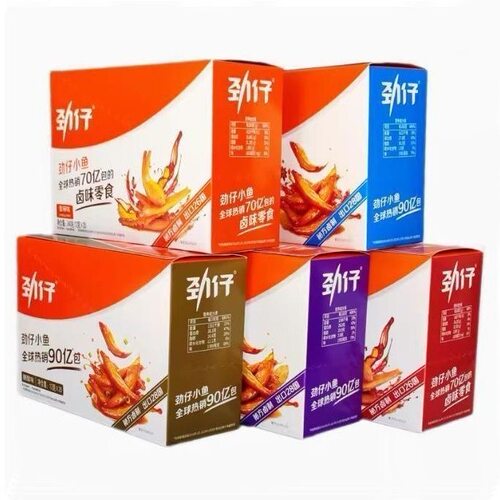 劲仔香辣小鱼干即食王俊凯代言