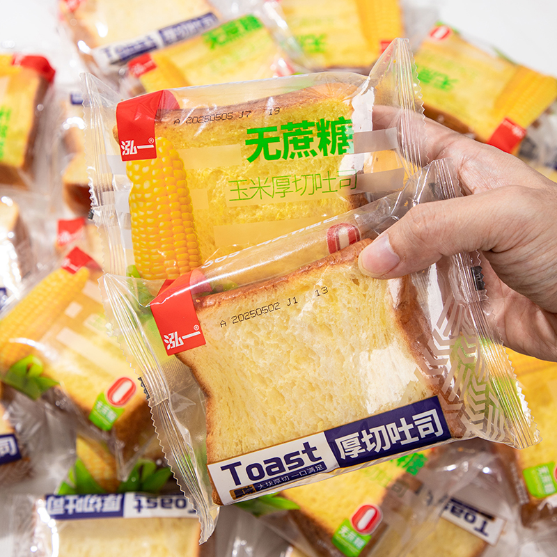 泓一厚切吐司面包整箱早餐