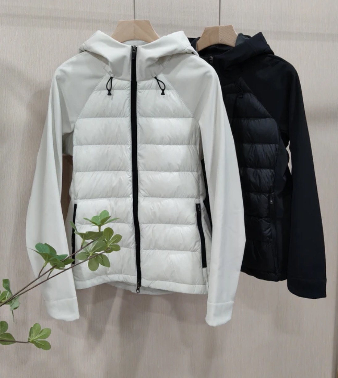 专柜冲锋衣羽绒服欧洲站进口东丽三防面料牛奶绒拼接白鸭绒外套