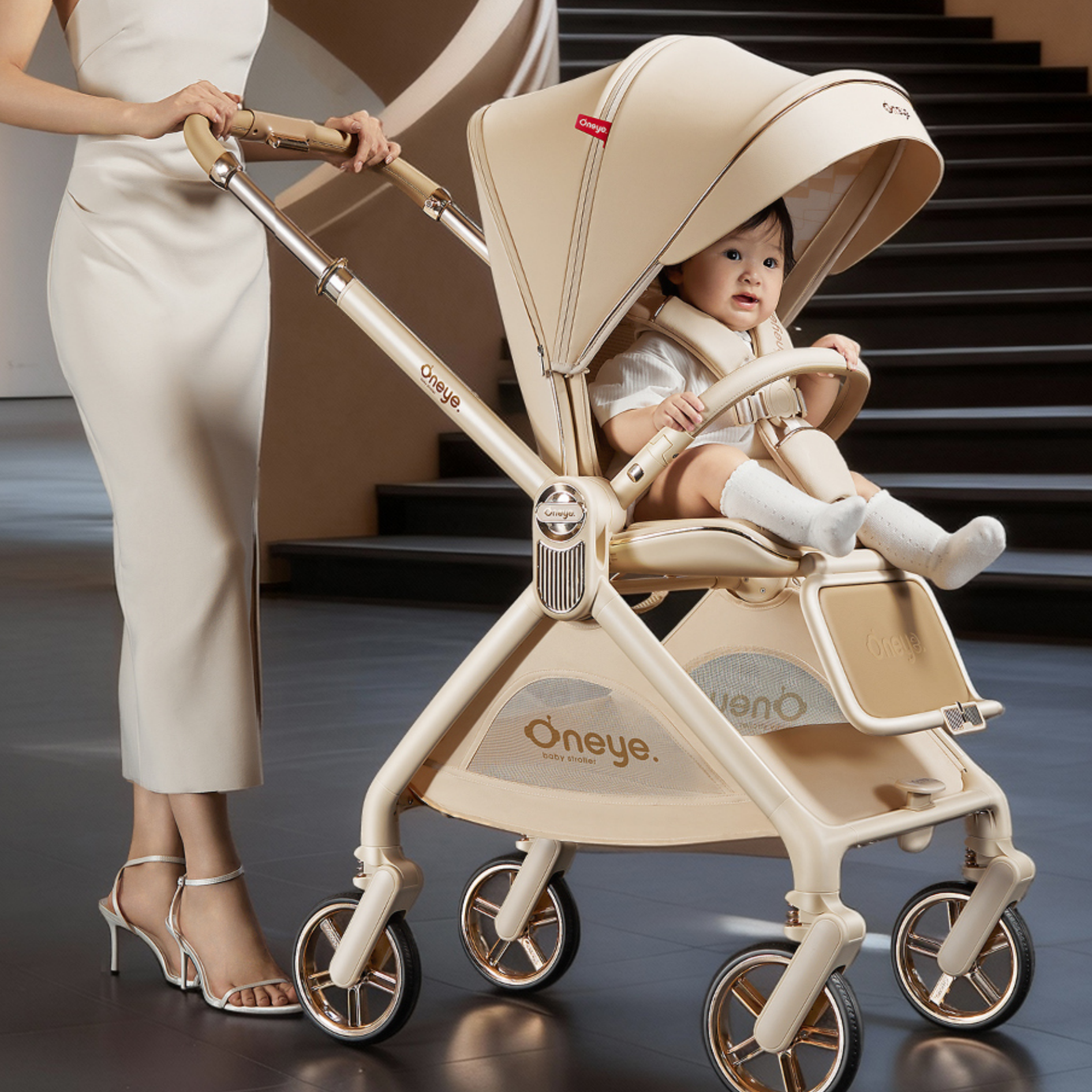 丸丫T9婴儿推车双向轻便可坐可躺