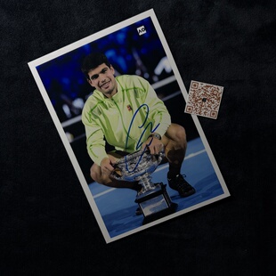 卡洛斯阿尔卡拉斯 Carlos Alcaraz 2026 澳网 冠军 亲笔签名照片